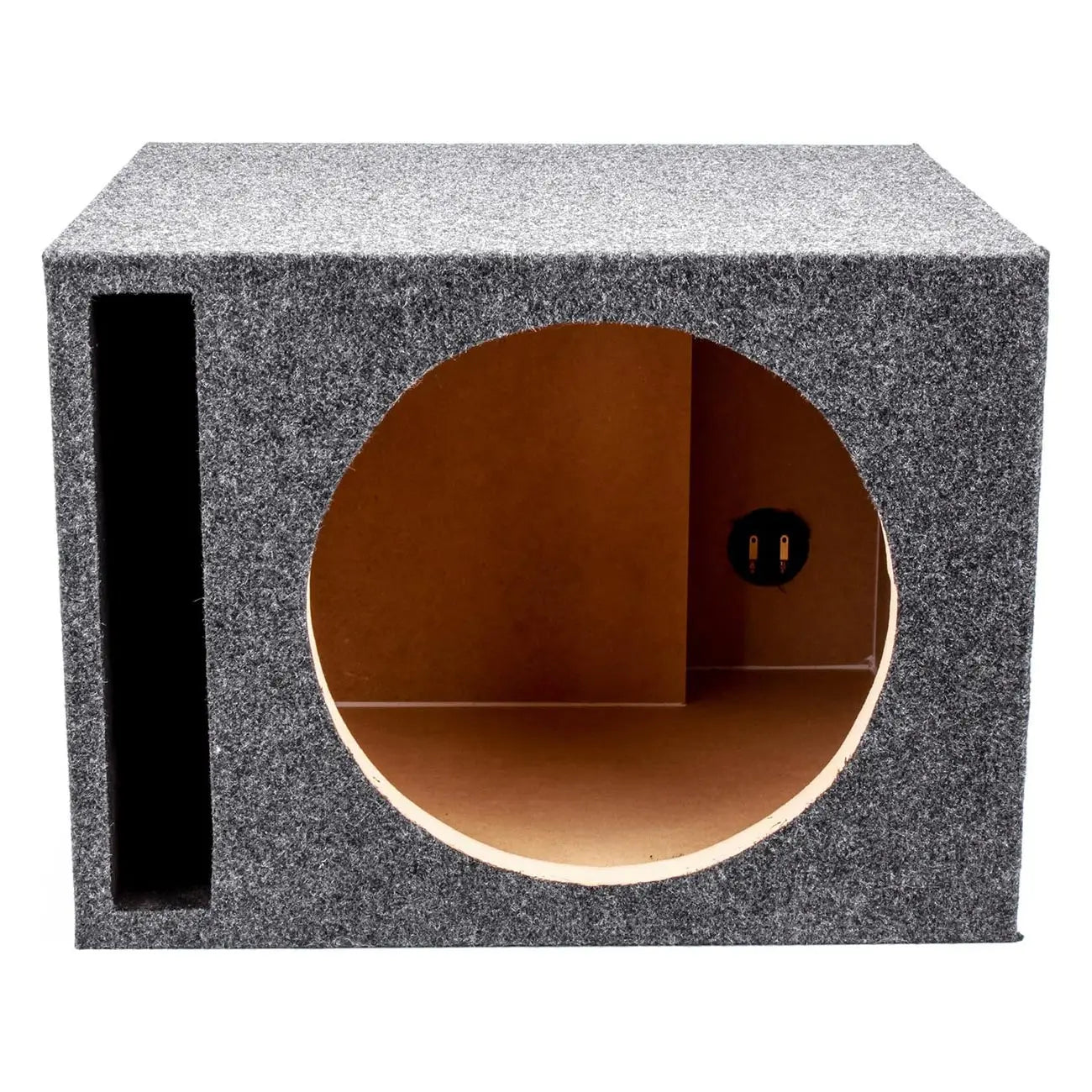 Single 12″ Slot Ported Vented Heavy Duty Empty Woofer Enclosure Qpower
