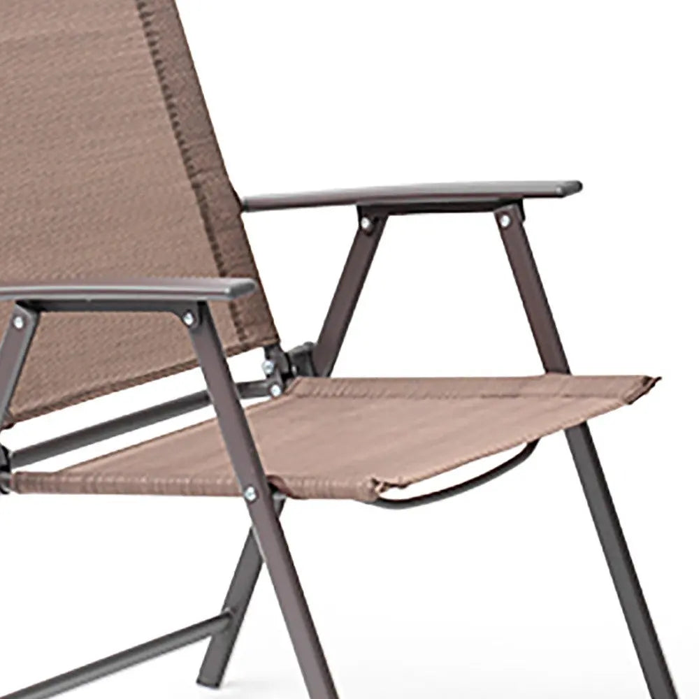Six Piece Clear and Brown Square Glass Dining Set with Four Chairs Homeroots Outdoor