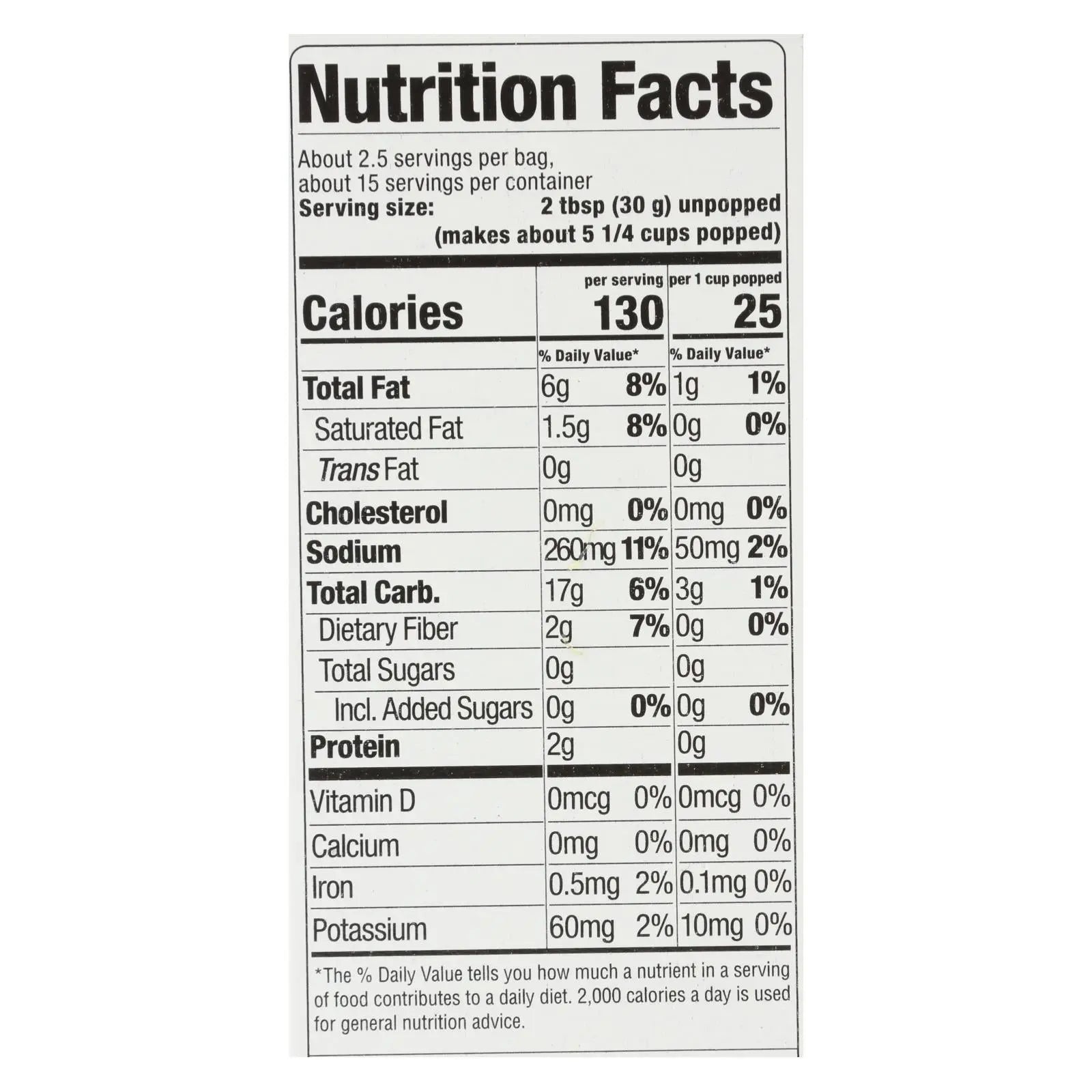 Skinnypop Popcorn - Popcorn Mirco Sea Salt - Case Of 6 - 6/2.8 Oz Skinnypop Popcorn