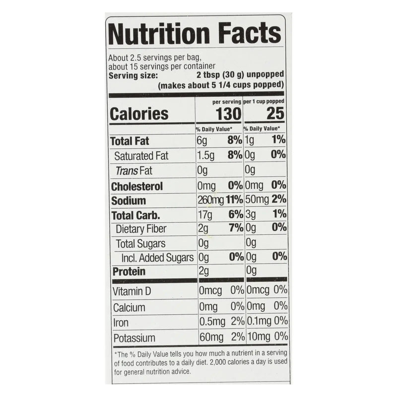 Skinnypop Popcorn - Popcorn Mirco Sea Salt - Case Of 6 - 6/2.8 Oz Skinnypop Popcorn