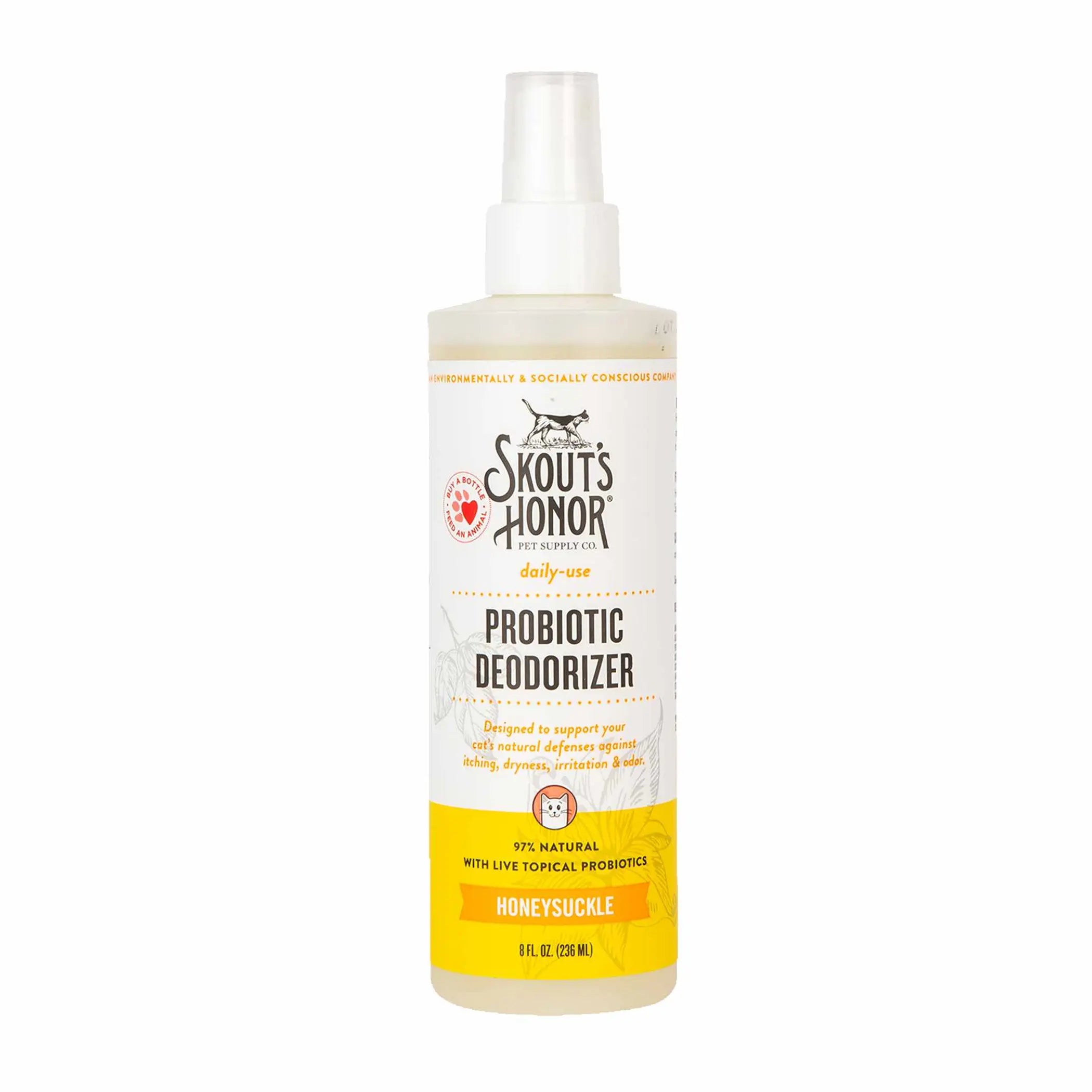 Skout's Honor Cat Probiotic Deodorizer Honeysuckle 8oz Skout's Honor