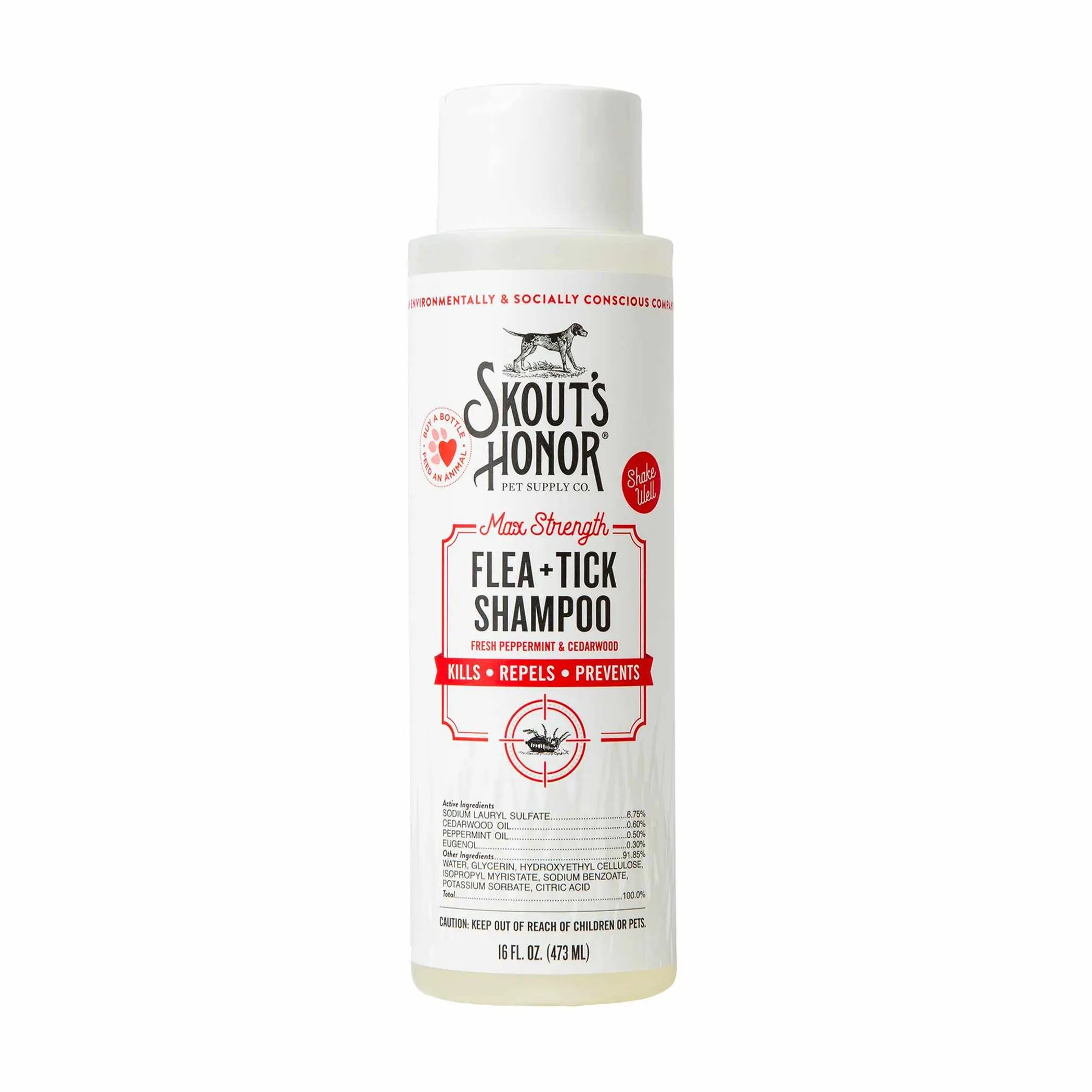 Skout's Honor Flea + Tick Shampoo 16oz Skout's Honor