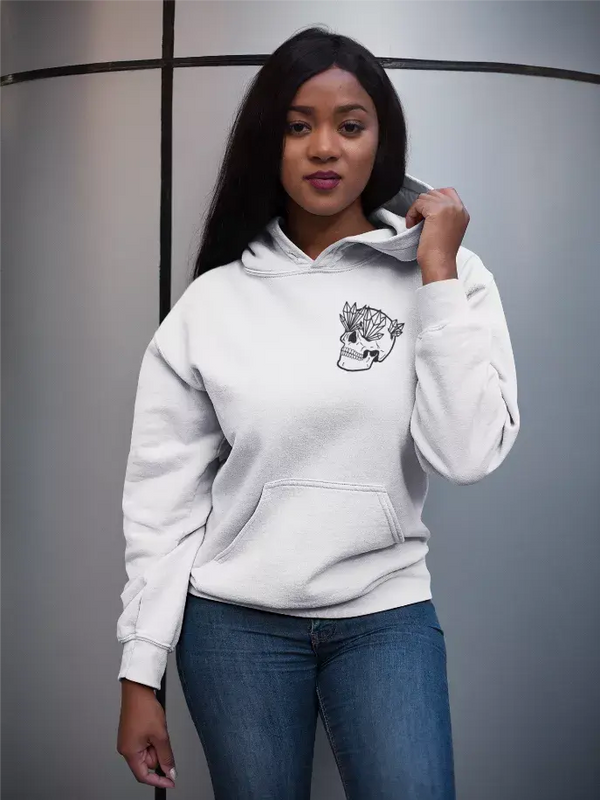 Skull Hoodie 2.0 [Small Logo] Black Cat Bazaar