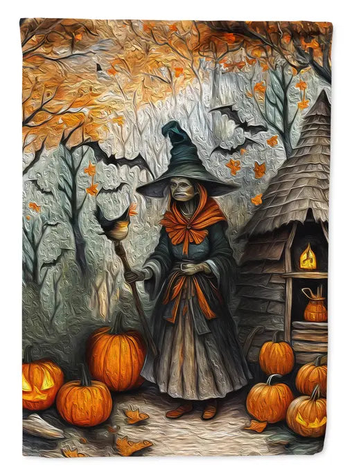 Slavic Witch Spooky Halloween Garden Flag Caroline's Treasures