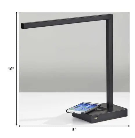 Slender Bar Black Metal Led Charging Desk Light Homeroots Lighting