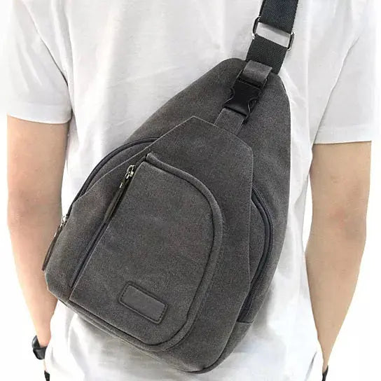 Sling Cling Cotton Canvas Messenger Bag in 5 Colors Vista Shops