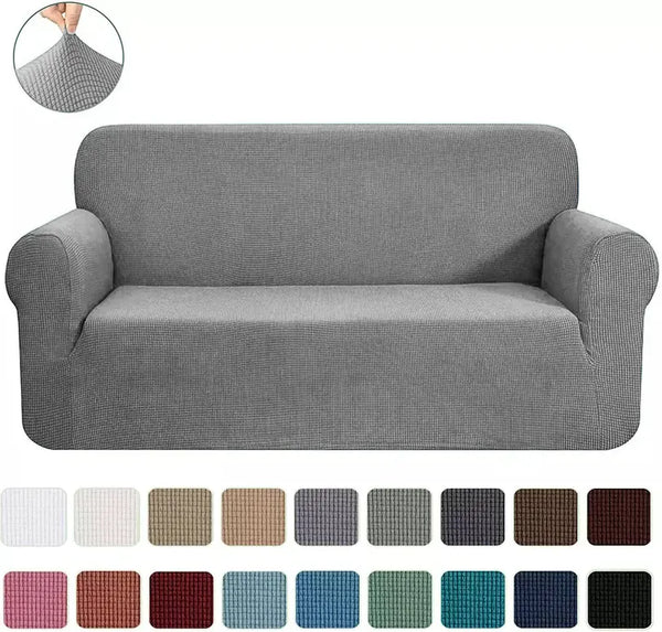 Slipcover Sofa & Loveseat Cover 4-Way Stretch Home Mart Goods