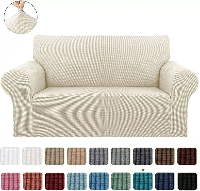 Slipcover Sofa & Loveseat Cover 4-Way Stretch Home Mart Goods