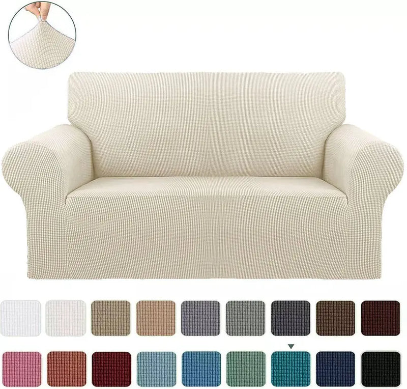 Slipcover Sofa & Loveseat Cover 4-Way Stretch Home Mart Goods