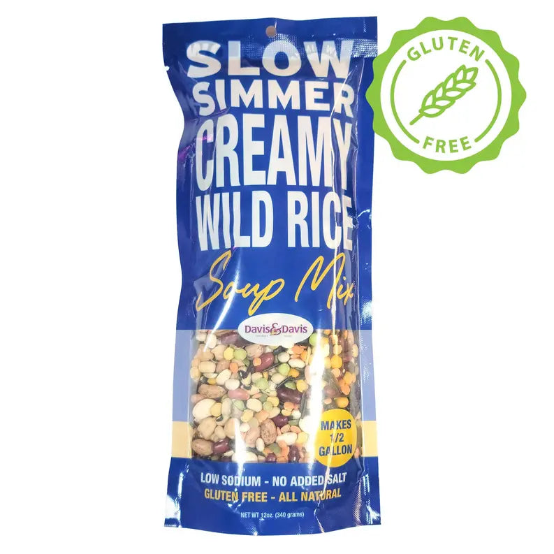 Slow Simmer Creamy Wild Rice Soup Mix Davis & Davis Gourmet Foods