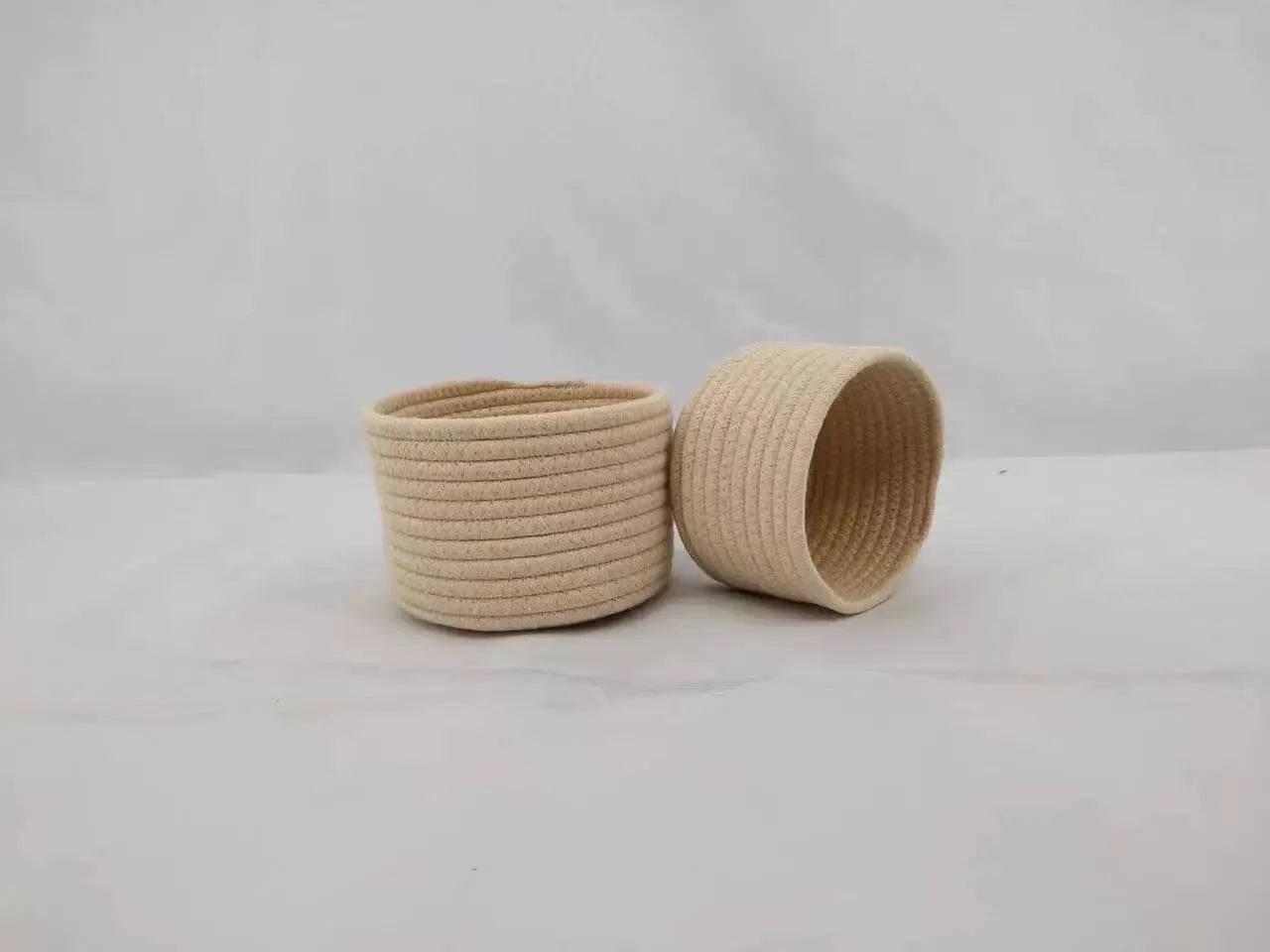 Small Cotton Rope Under-Bed Storage Box, Woven Under-Bed Storage Basket, Snack Basket, Home Storage Organizer GreatEagleInc