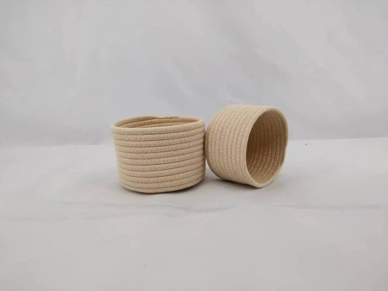 Small Cotton Rope Under-Bed Storage Box, Woven Under-Bed Storage Basket, Snack Basket, Home Storage Organizer GreatEagleInc