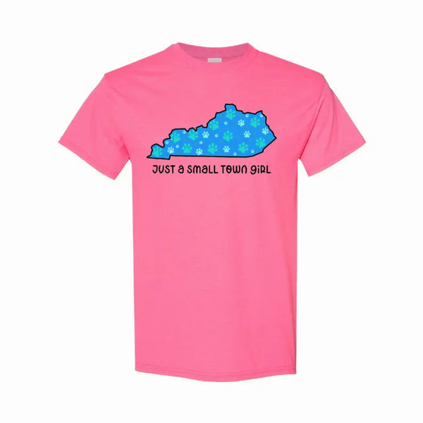 Small Town Girl KY Pawprints T-Shirt Simply Inspired Creations