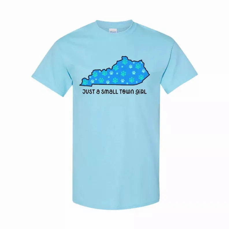 Small Town Girl KY Pawprints T-Shirt Simply Inspired Creations