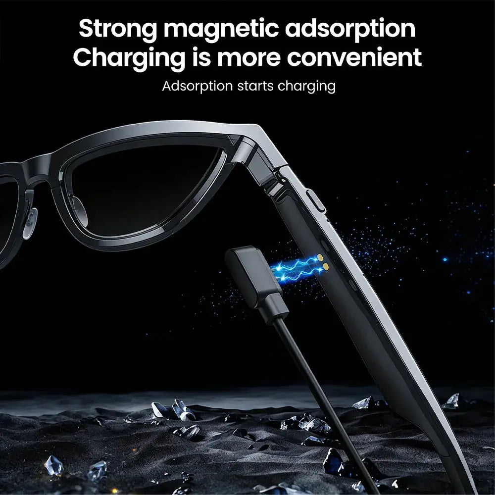 Smart Audio Glasses 2026 Touch Color Changing Lens Dual Microphone Noise Reduction Super Clear Sound Bluetooth Sunglasses Wirele GreatEagleInc