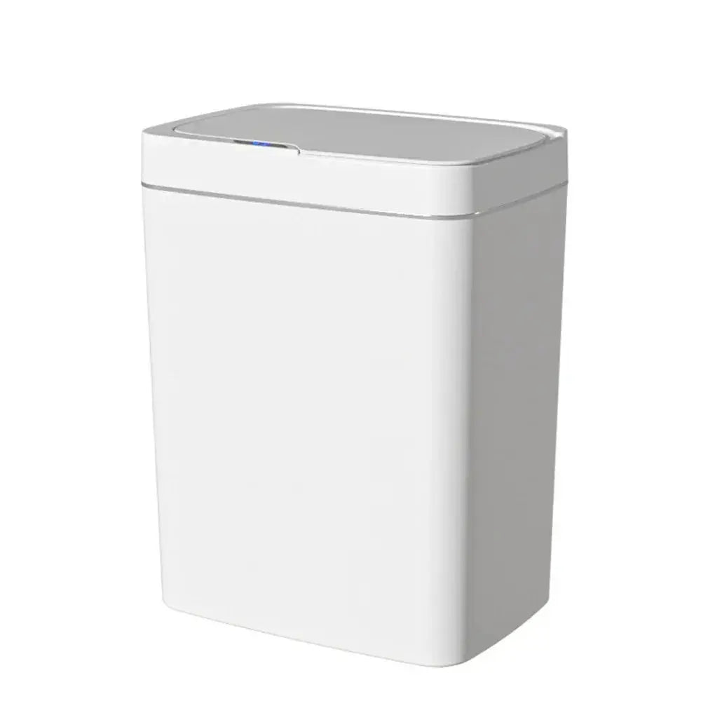 Smart Bathroom Trash Can Automatic Bagging Electronic Trash Can White Touchless Narrow Smart Sensor Garbage Bin Smart Home 15L GreatEagleInc