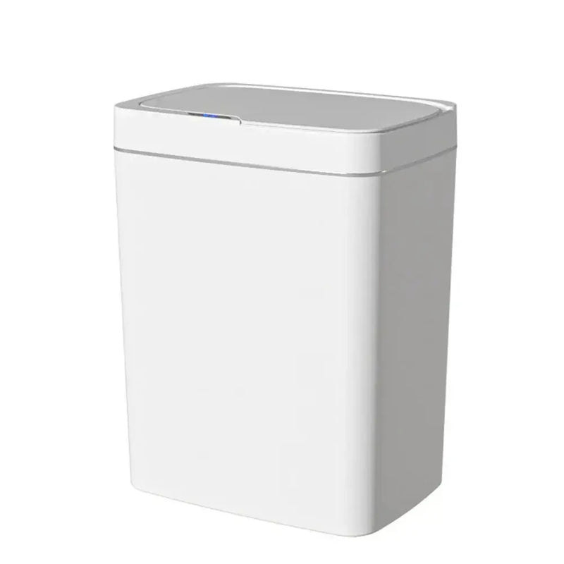Smart Bathroom Trash Can Automatic Bagging Electronic Trash Can White Touchless Narrow Smart Sensor Garbage Bin Smart Home 15L GreatEagleInc