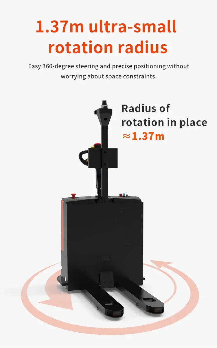 Smart Forklift Autonomous Unmanned Forklift 1.5t Electric Pallet Stacker Forklift Robot Warehouse Stacking Truck GreatEagleInc