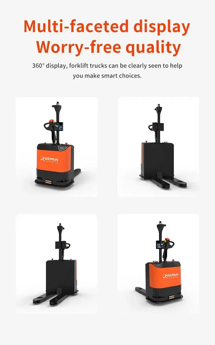 Smart Forklift Autonomous Unmanned Forklift 1.5t Electric Pallet Stacker Forklift Robot Warehouse Stacking Truck GreatEagleInc