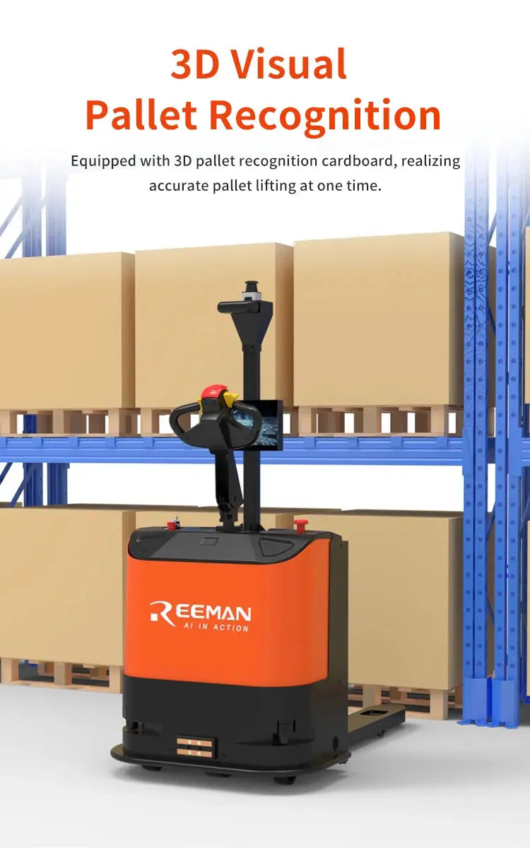 Smart Forklift Autonomous Unmanned Forklift 1.5t Electric Pallet Stacker Forklift Robot Warehouse Stacking Truck GreatEagleInc
