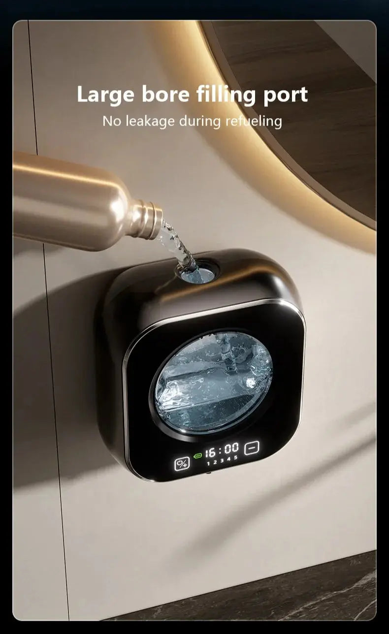 Smart Induction Hand Washer Sensor Wall Mounted Foam Infrared Sensor Liquid Soap Dispensers with Temperature Digital Display GreatEagleInc