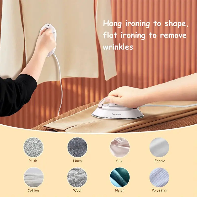 Smart Iron for Clothes Travel Household Tools Fast Heat-Up Nonstick Ceramic Soleplate for Home GreatEagleInc
