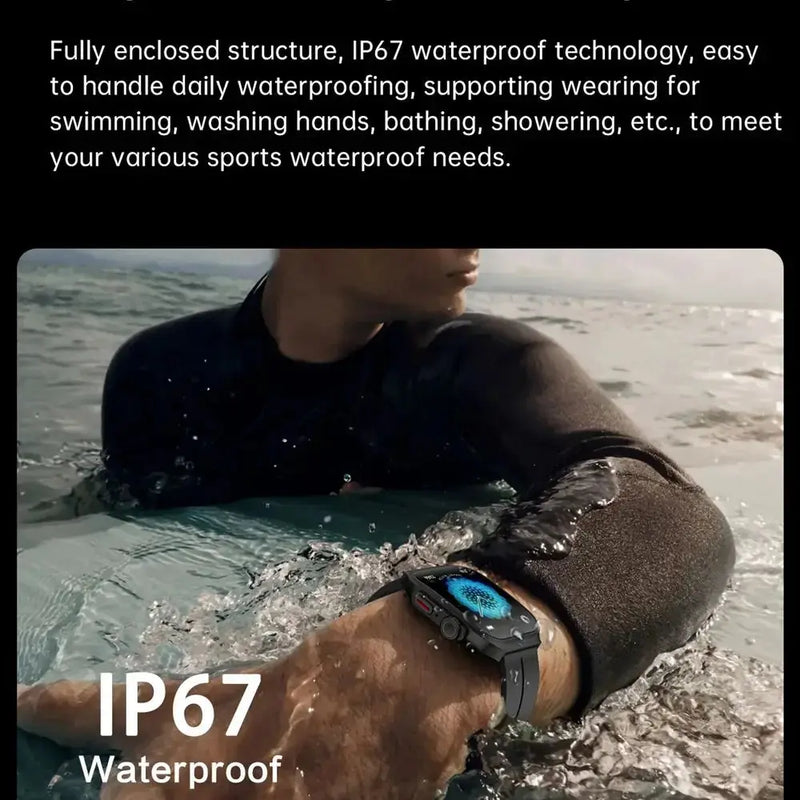 Smart Watch 2.01" Curved AMOLED Screen 3D Flexible Design 120+ Sports Modes Long Battery Life Watch for Daily & Sports Use GreatEagleInc