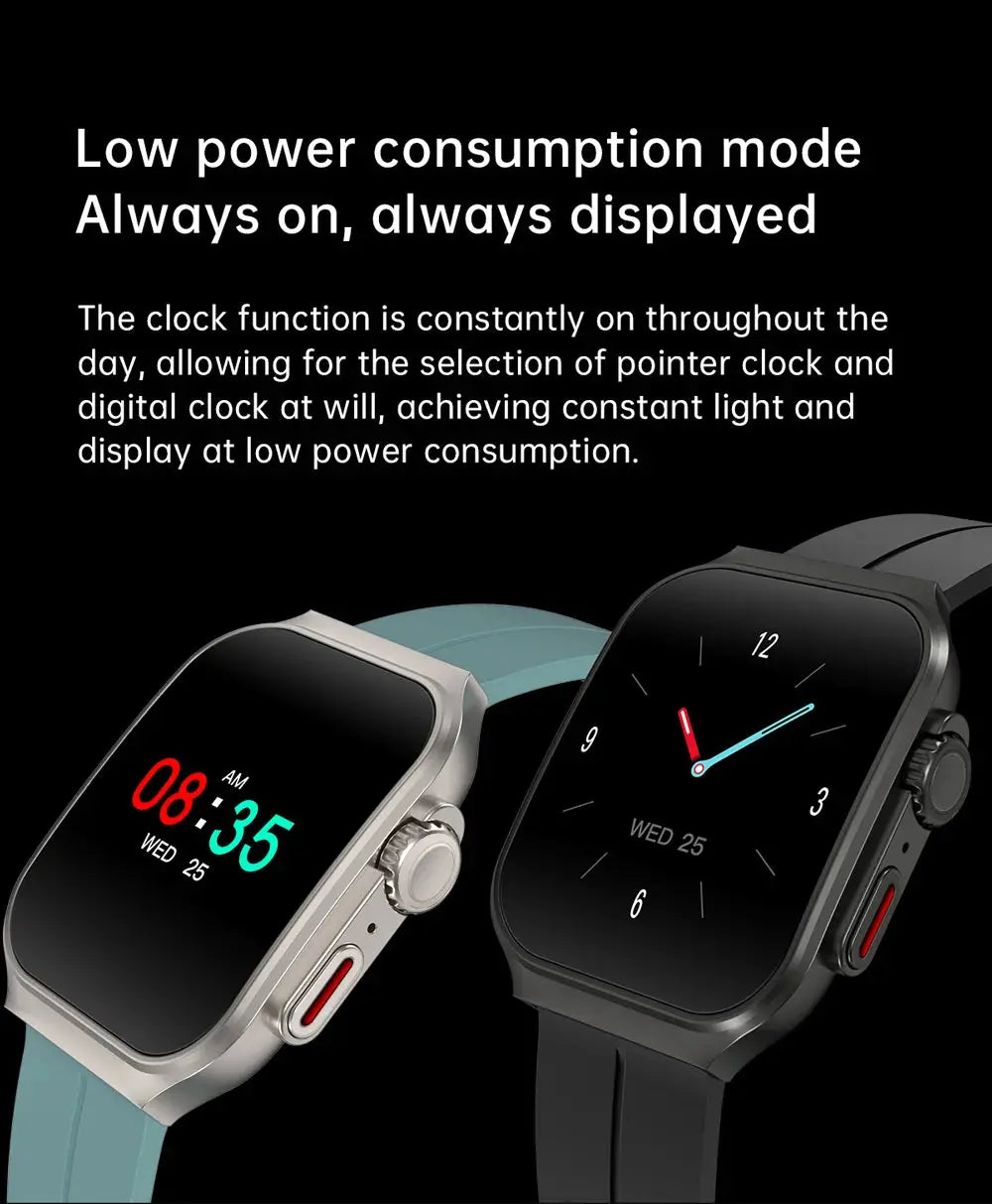 Smart Watch 2.01" Curved AMOLED Screen 3D Flexible Design 120+ Sports Modes Long Battery Life Watch for Daily & Sports Use GreatEagleInc