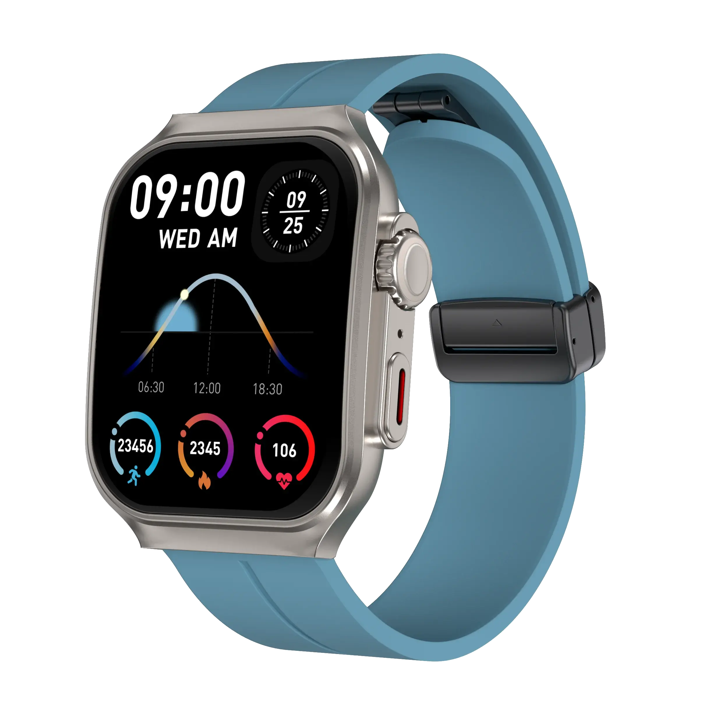 Smart Watch 2.01" Curved AMOLED Screen 3D Flexible Design 120+ Sports Modes Long Battery Life Watch for Daily & Sports Use GreatEagleInc