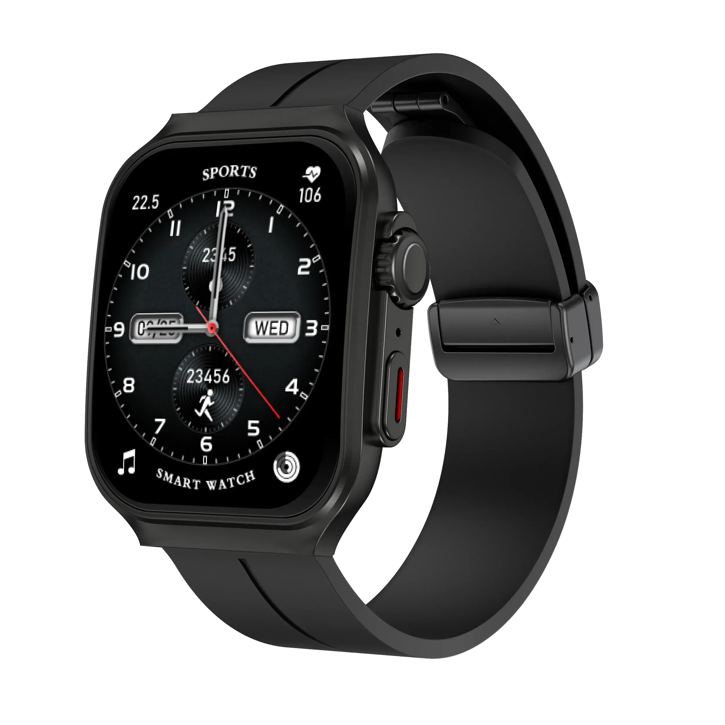 Smart Watch 2.01" Curved AMOLED Screen 3D Flexible Design 120+ Sports Modes Long Battery Life Watch for Daily & Sports Use GreatEagleInc