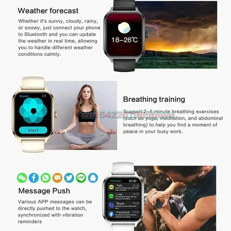 Smart Watch For Android IOS Watches 1.83inch HD Display Bluetooth Call Message Alert Music Sports Mode Smartwatch Men Women Gift GreatEagleInc