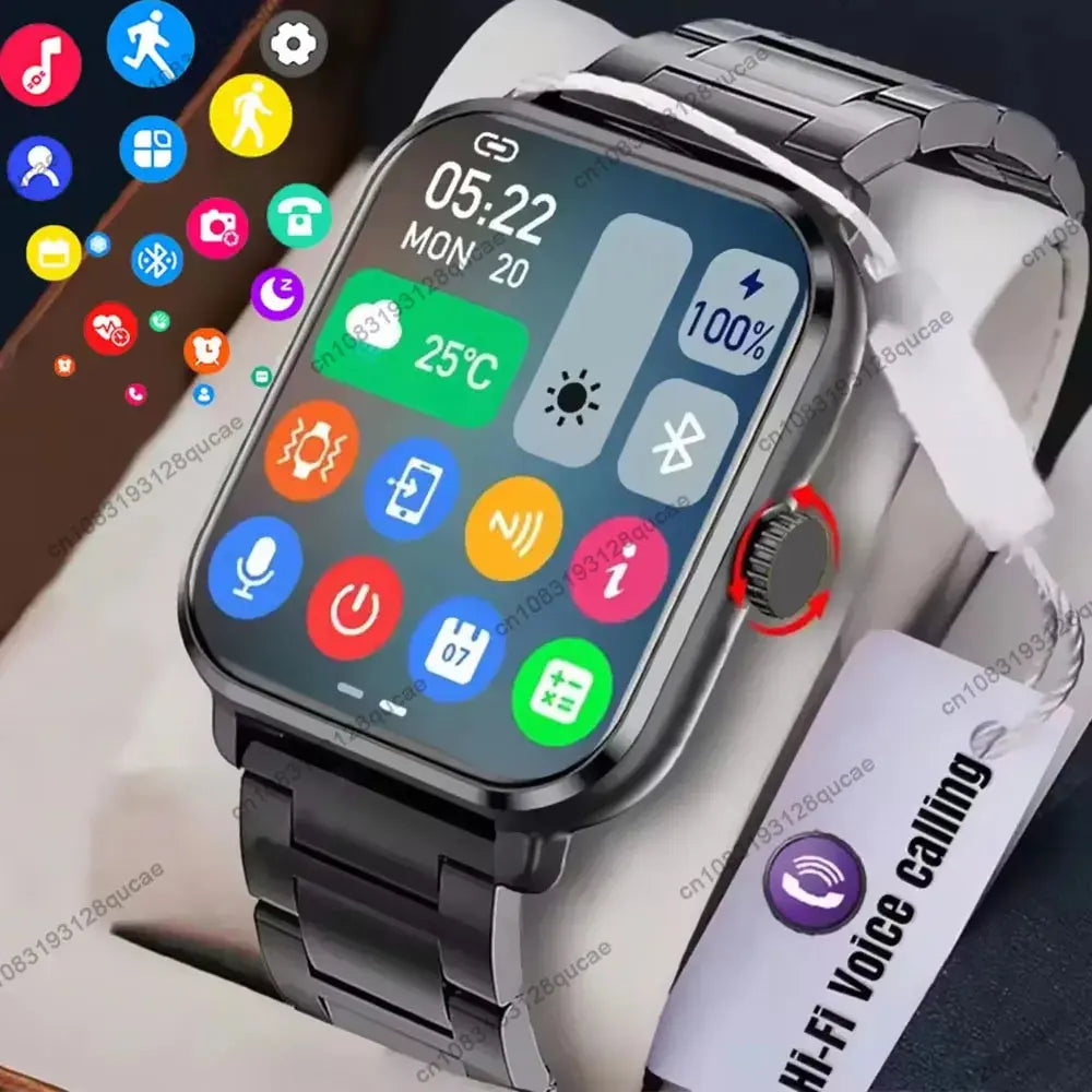 Smart Watch For Android IOS Watches 2.01inch HD Display Bluetooth Call Message Alert Music Sports Mode Smartwatch Men Women Gift GreatEagleInc
