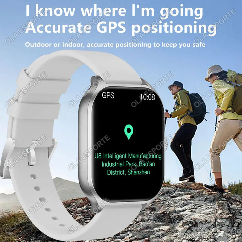 Smart Watch For Android IOS Watches 2.01inch HD Display Bluetooth Call Message Alert Music Sports Mode Smartwatch Men Women Gift GreatEagleInc