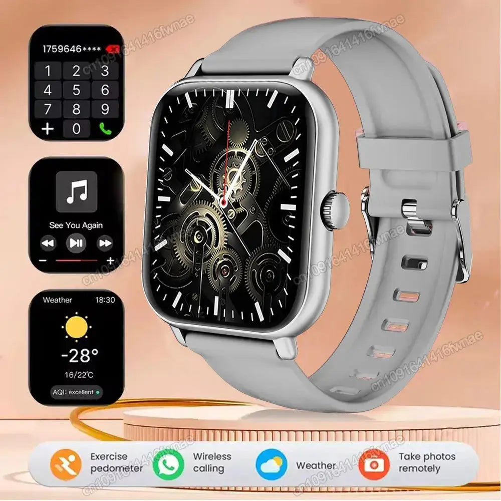 Smart Watch For Android IOS Watches 2.01inch HD Display Bluetooth Call Message Alert Music Sports Mode Smartwatch Men Women Gift GreatEagleInc