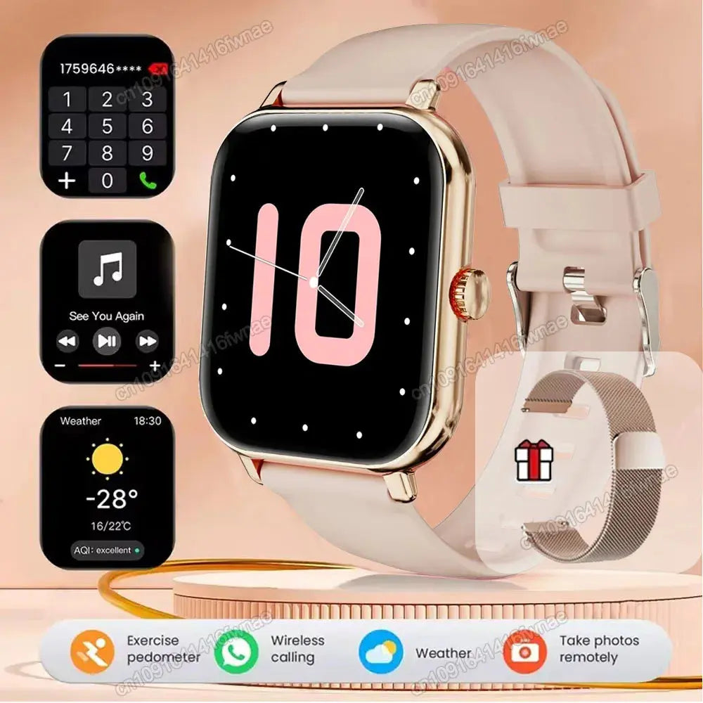 Smart Watch For Android IOS Watches 2.01inch HD Display Bluetooth Call Message Alert Music Sports Mode Smartwatch Men Women Gift GreatEagleInc