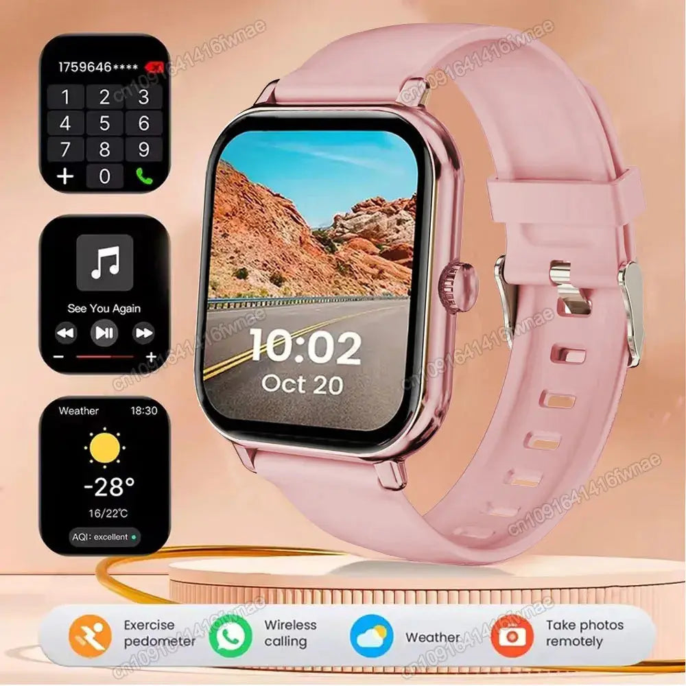 Smart Watch For Android IOS Watches 2.01inch HD Display Bluetooth Call Message Alert Music Sports Mode Smartwatch Men Women Gift GreatEagleInc