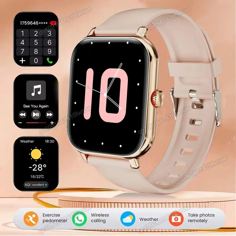 Smart Watch For Android IOS Watches 2.01inch HD Display Bluetooth Call Message Alert Music Sports Mode Smartwatch Men Women Gift GreatEagleInc