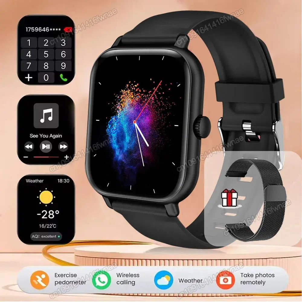 Smart Watch For Android IOS Watches 2.01inch HD Display Bluetooth Call Message Alert Music Sports Mode Smartwatch Men Women Gift GreatEagleInc