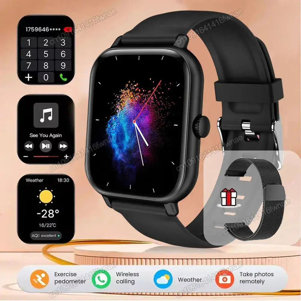 Smart Watch For Android IOS Watches 2.01inch HD Display Bluetooth Call Message Alert Music Sports Mode Smartwatch Men Women Gift GreatEagleInc