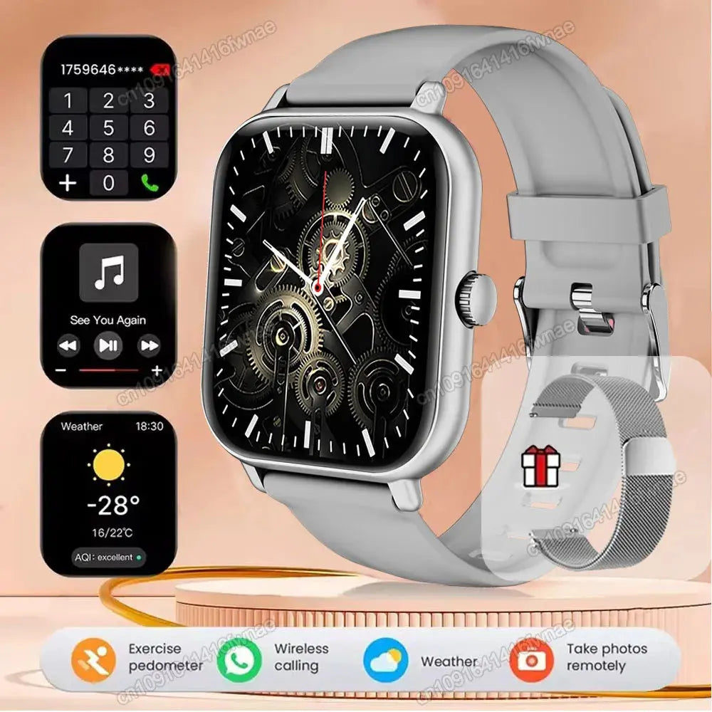 Smart Watch For Android IOS Watches 2.01inch HD Display Bluetooth Call Message Alert Music Sports Mode Smartwatch Men Women Gift GreatEagleInc