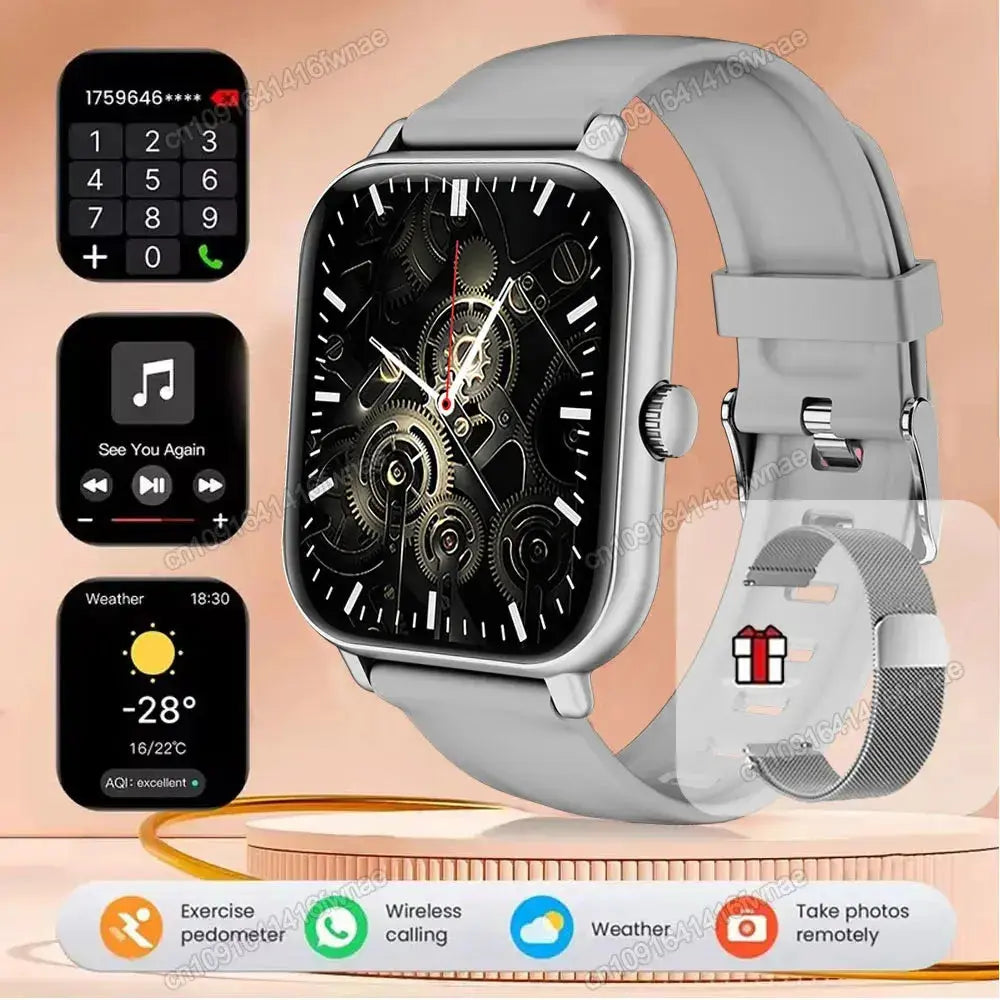 Smart Watch For Android IOS Watches 2.01inch HD Display Bluetooth Call Message Alert Music Sports Mode Smartwatch Men Women Gift GreatEagleInc
