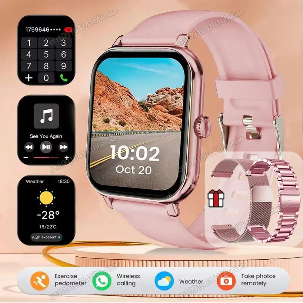 Smart Watch For Android IOS Watches 2.01inch HD Display Bluetooth Call Message Alert Music Sports Mode Smartwatch Men Women Gift GreatEagleInc