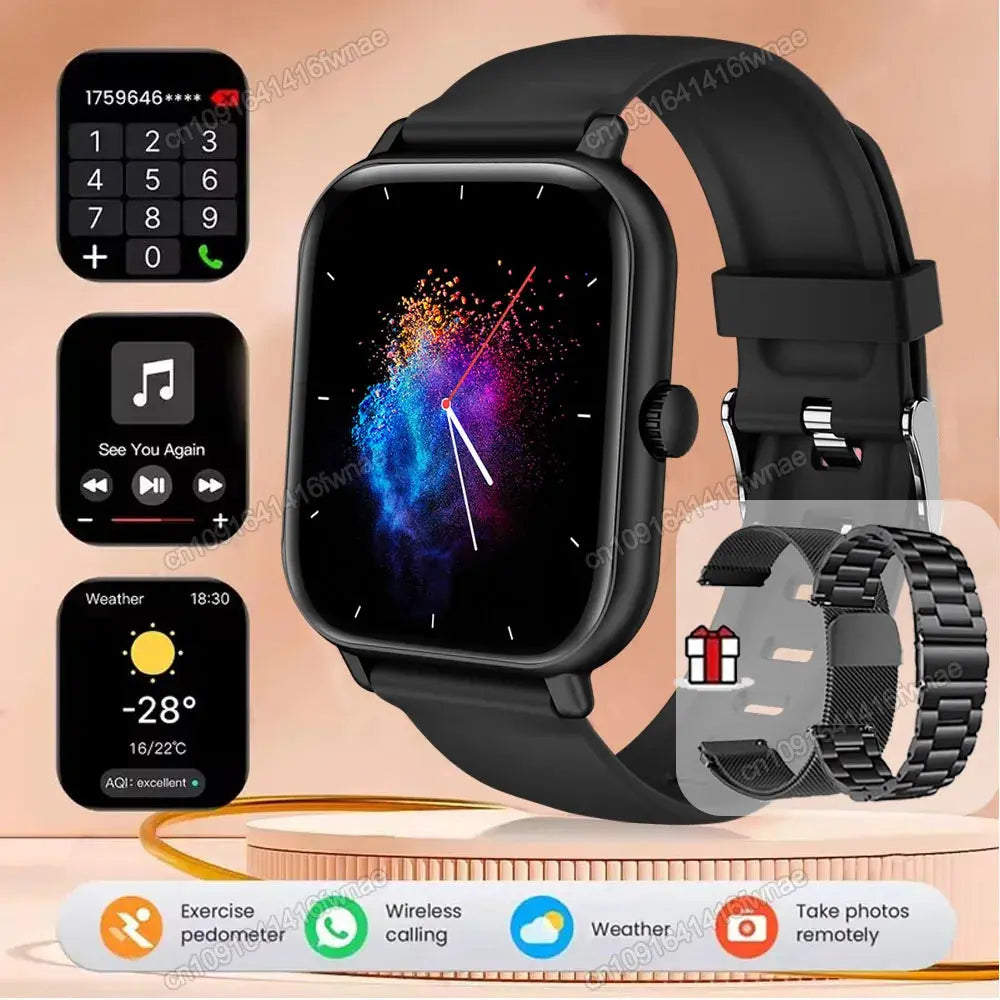 Smart Watch For Android IOS Watches 2.01inch HD Display Bluetooth Call Message Alert Music Sports Mode Smartwatch Men Women Gift GreatEagleInc