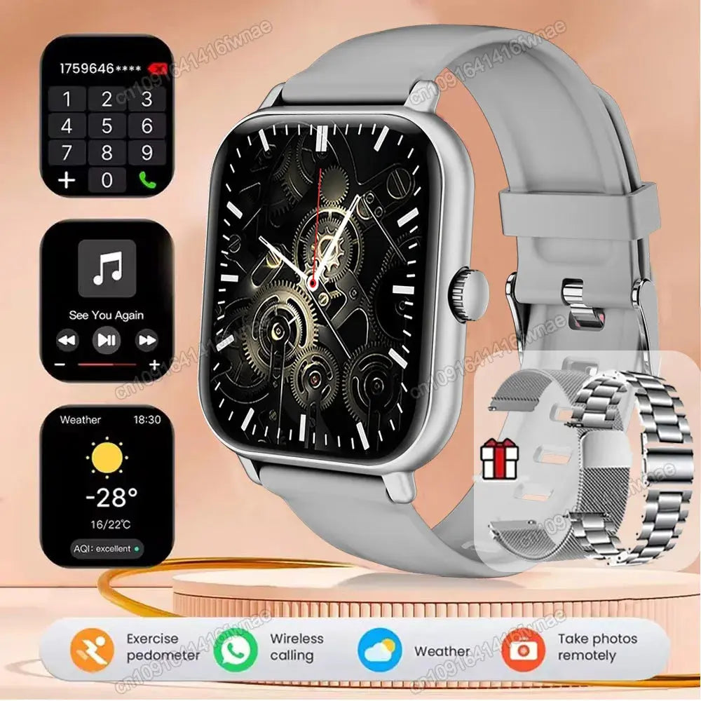Smart Watch For Android IOS Watches 2.01inch HD Display Bluetooth Call Message Alert Music Sports Mode Smartwatch Men Women Gift GreatEagleInc