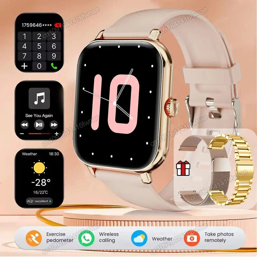 Smart Watch For Android IOS Watches 2.01inch HD Display Bluetooth Call Message Alert Music Sports Mode Smartwatch Men Women Gift GreatEagleInc