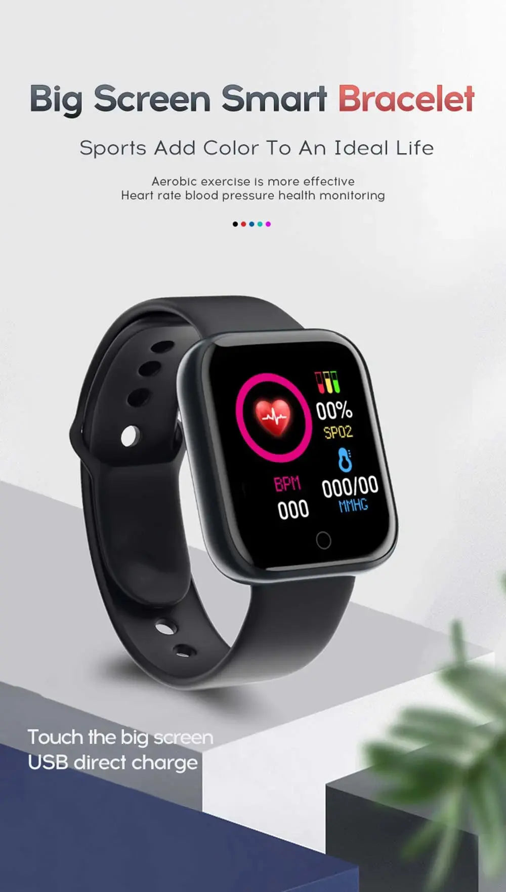 Smart Watch For Women Men Wristwatch Bluetooth Connected Phone Player Music Fitness Sport Bracelet Sleep Monitor Digital Watches GreatEagleInc