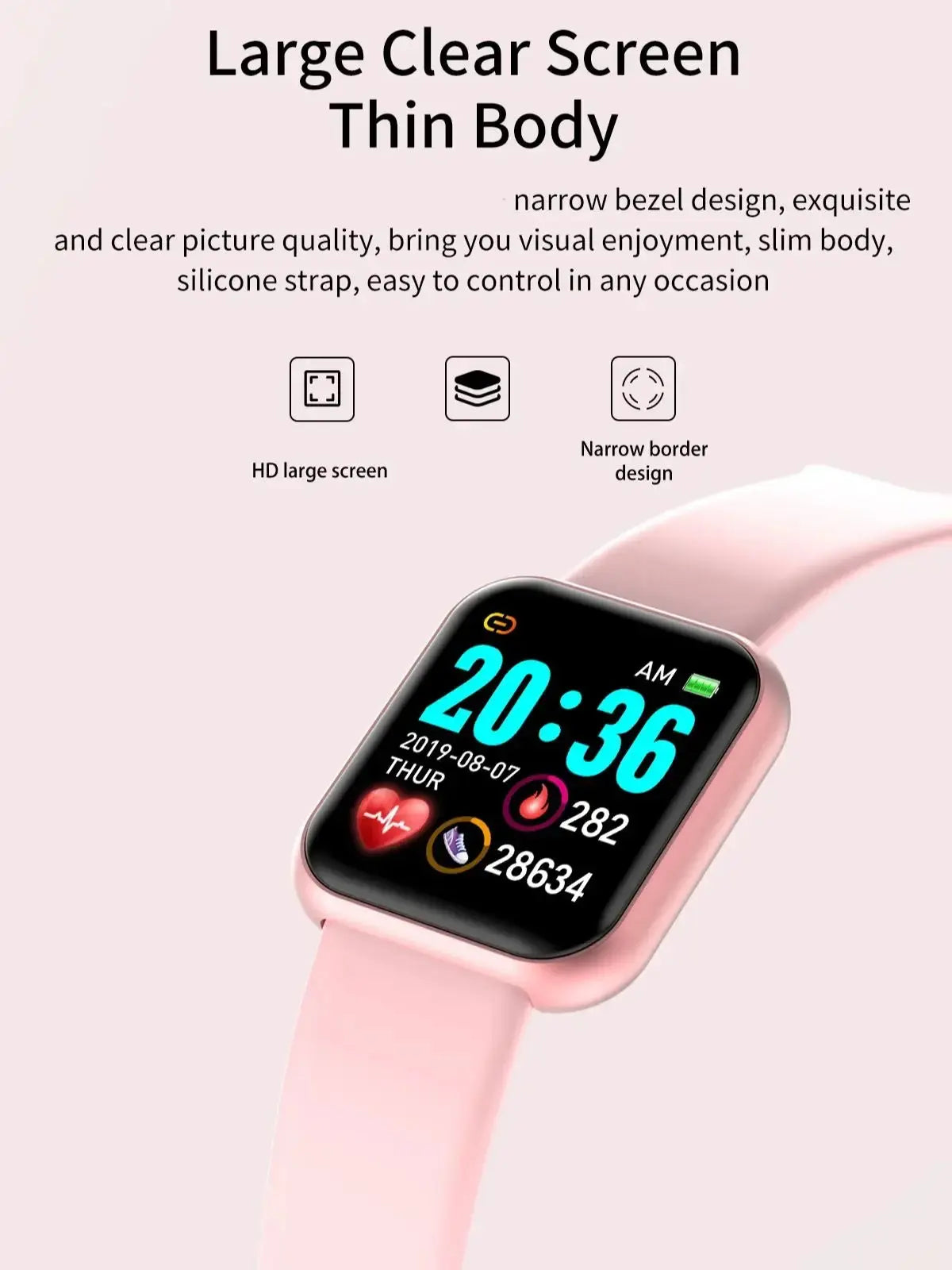 Smart Watch For Women Men Wristwatch Bluetooth Connected Phone Player Music Fitness Sport Bracelet Sleep Monitor Digital Watches GreatEagleInc