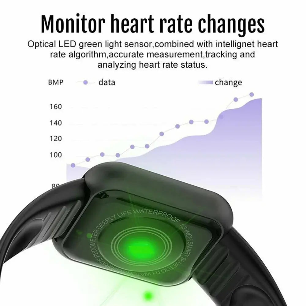 Smart Watch For Women Men Wristwatch Bluetooth Connected Phone Player Music Fitness Sport Bracelet Sleep Monitor Digital Watches GreatEagleInc