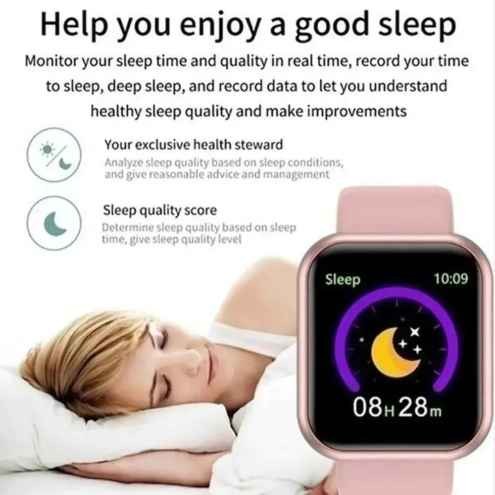 Smart Watch For Women Men Wristwatch Bluetooth Connected Phone Player Music Fitness Sport Bracelet Sleep Monitor Digital Watches GreatEagleInc
