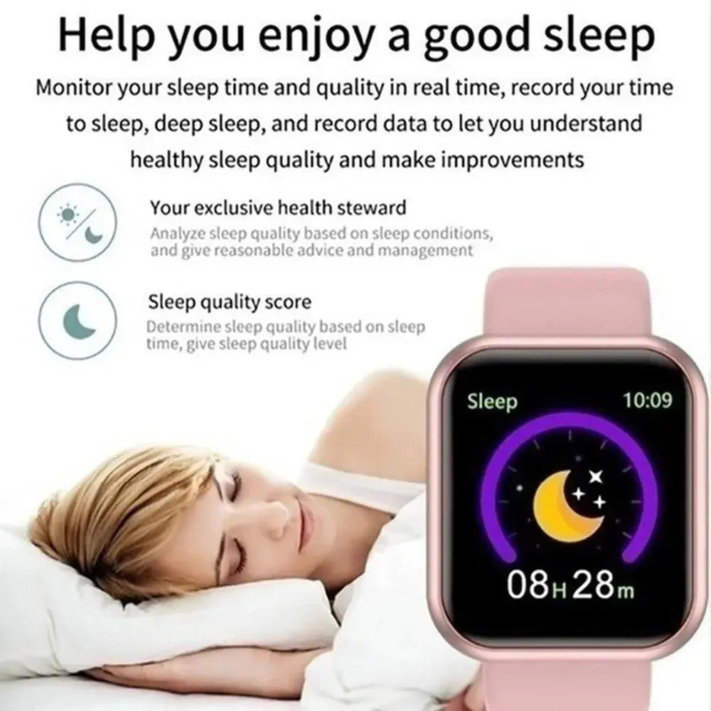 Smart Watch For Women Men Wristwatch Bluetooth Connected Phone Player Music Fitness Sport Bracelet Sleep Monitor Digital Watches GreatEagleInc